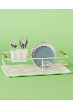 SUNTEL BANYO MUTFAK AKSESUARLARI Bulaşıklık Tabaklık Tezgah Üstü Bulaşıklık Bulaşıklık Sepeti Bulaşık Kurutmalık Paslanmaz BEJ