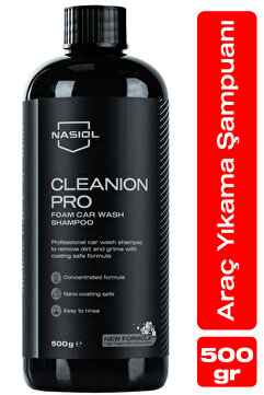 Nasiol Cleanion Pro Yoğun Köpüklü Konsantre Araç Yıkama Şampuanı-25 Yıkama-500gr-Fırçasız Oto Yıkama