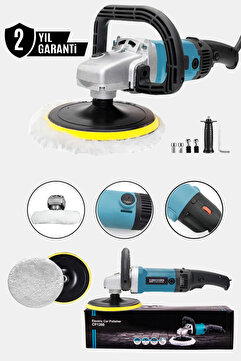 KİMMEER PLUS 1200w Polisaj Makinesi Devir Ayarlı 6 Kademeli 180mm Pasta Cila