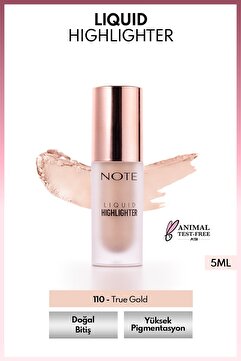 Note Cosmetics Liquid Highlighter Nemlendirici Etkili Likit Aydınlatıcı - 110 True Gold