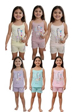 MRR MAJESTİC 6 Lı Paket Kiz Çocuk Boxer Atlet Takım