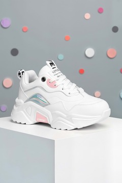 Dark Seer Kids DS 2110 Beyaz Pudra Çocuk Sneaker