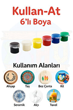 YAHO OYUNCAĞIN DOĞAL HALİ Akrilik Boya Seti 6lı