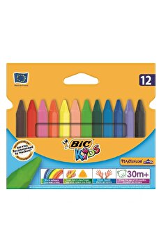 Bic Kids Plastidecor Elleri Kirletmeyen Üçgen Pastel Boya 12 Renk 829773