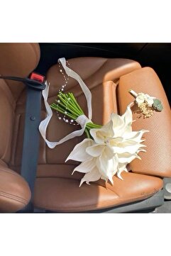 Diana Accessory Gala Gelin Buketi Gelin Çiçeği Damat Yaka Çiçeği Hediye SARARMA YAPMAZ