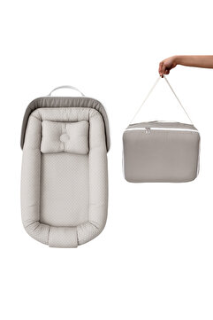ngn collection Çantalı Babynest Bebek Çantası Taşınabilir Anne Yanı Yatağı Yenidoğan Baby Nest Kahve Çantalı Nest
