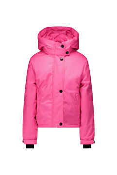SuperRebel Super Rebel Pembe Kız Çocuk Kayak Montu R409-5208-TWISTER Girls twill hoode