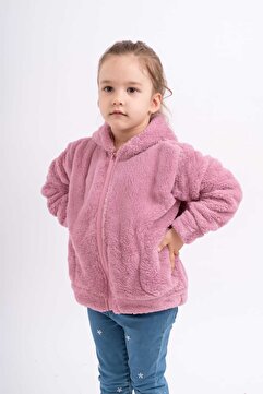 Sweet's Collection Kız Genç Çocuk Polar Welsoft Peluş Cepli Ceket