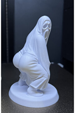 Gonulella 3D Masa - Kitaplık - Gamer Dekorasyonu Ghost Azrail Kitaplık Figürü 9 Cm