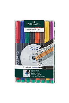 Faber Castell Permanent Asetat Kalemi (S) 8’li Takım