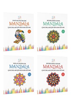 Çılgın Zeka Mandala Boyama Kitabı Seti Çocuklar İçin Mandala Kitapları Okul Öncesi Etkinlik Kitapları