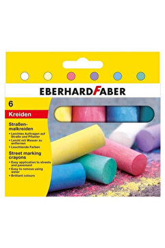 Genel Markalar Eberhard Faber Sokak işaretleme Tebeşiri 6 Renk