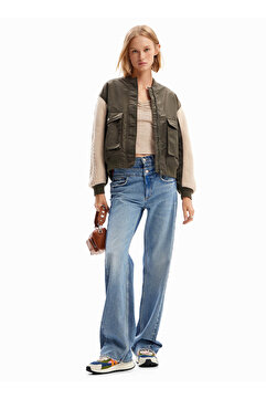Desigual Standart Yeşil Kadın Ceket 24WWEW66