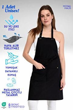 Monki Haus Su Itici Leke Tutmaz Kafe Barista Şef Aşçı Garson Çiçekçi Restoran Cafe Apron Mutfak Önlüğü 1 Adet
