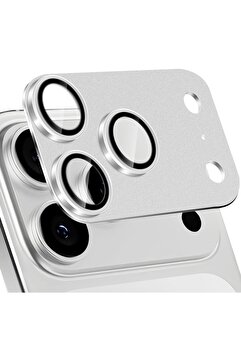 m.tk moveteck iPhone 17 Pro Max Uyumlu Kamera Koruma Lens Koruyucu Temperli Cam Tam Çerceveli Lens Koruma