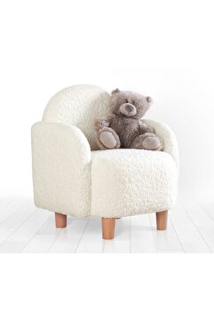 Lorence Home Moylo Teddy Çocuk Koltuğu Beyaz