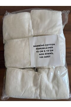 Bambino Cotton PAMUKLU PED 100 'LÜ 10 CM X 10 CM