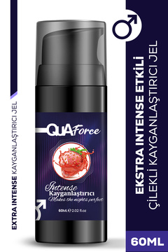 QUAforce Çilekli Uyarıcı Etkili Kayganlaştırıcı Jel Su Bazlı 60 ML