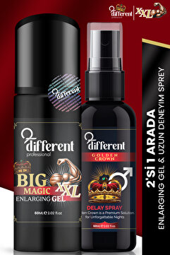 DİFFERENT PROFESİONAL Uzun Deneyim Sprey Erkek Ve Uyarıcı Big Size XXL Erkek Bakım Jeli 60 ml