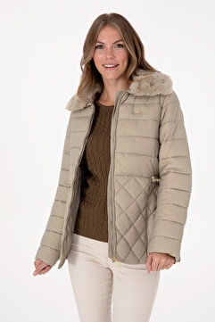 U.S. Polo Assn. Kadın Açık Haki Mont 503087970-VR183 WEAR UP