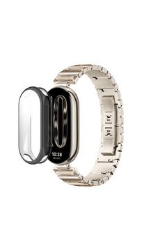 KRETON Xiaomi Smart Band 10 ( Mi Band 10 ) ile Uyumlu Kasa Ve Ekran Koruyucu 360 Tam Koruma Silikon Kılıf