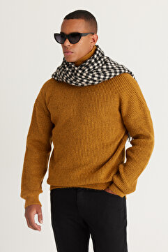 AC&Co / Altınyıldız Classics Hardal Oversize Triko Kazak