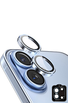 EVAX [Kolay Lens] iPhone 17 Uyumlu Kolay Kurulum Aparatlı Alüminyum Çerçeveli 9H Cam Kamera Lens Koruyucu