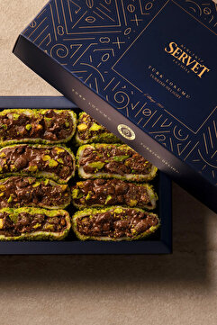 Servet Çikolatalı Antep Fıstıklı Sarma Lokum 500 gr