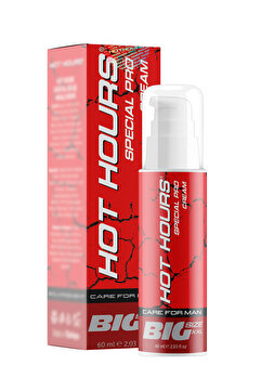 Hot Hours Big Size XXL Genital Area Sizing Special Pro Cream For Men Erkeklere Özel Büyütme Kremi 60 ml