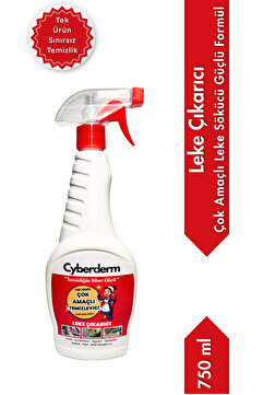Cyberderm Çok Amaçlı Leke Çıkarıcı 750 ml – Temizleyici Sprey, Yağ ve Kir Sökücü Yüzey Temizleyici (1 Adet)