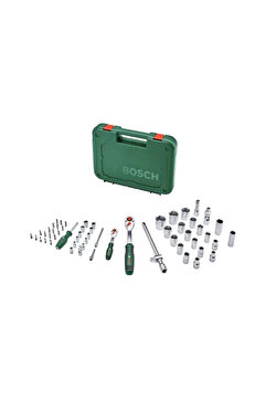 Bosch 1600A02Z9G 1/4'' Ve 1/2'' Cırcırlı Somun Sıkma Seti 56 Parça