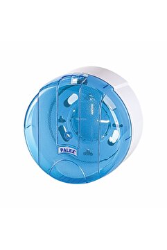 Palex MİNİ PRATiK TUVALET KAĞIDI DİSPENSERİ ŞEFFAF MAVİ 3442-1