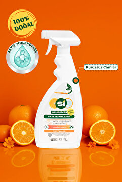Sİ Senin İçin %100 Doğal Cam Temizleyici Portakal Yağlı 750 Ml