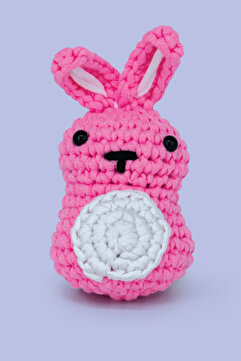 selfiko Tavşik Örgü Öğrenme Kiti Tavşan| Yeni Başlayanlar İçin Videolu Tığ İşi Amigurumi Tavşan Örgü Seti