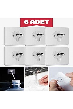 sengenegel 6 Adet Süper Güçlü Çerçeve Askısı Pin Delgisiz Vidalı Tırnak Kanca Yapışkanlı Raf Tutucu Askı