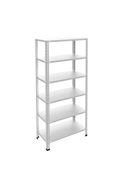 Genel Markalar Güney Raf Galvanizraf 6 Katlı Galvaniz Çelik Raf Arşiv Rafı Depo Rafı Kiler Rafı 31x75x200