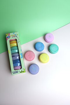MammacomicaDough 6 lı Renkli Yumuşak Macaron Görünümlü Tebeşir Seti
