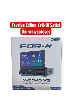 For-X x-9040 V4-7''hd ekran-bt-usb-mp3-kablosuz carplay-4x60w-kameralı-yeni seri indash teyp
