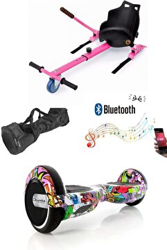CityMate Elektrikli Kaykay Scooter Hoverboard Akıllı Denge 6.5 Inch + Hover Kart + Çanta EXTREM PAKET D04