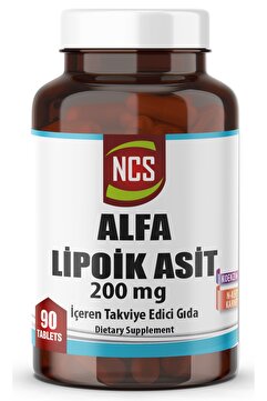 Ncs Alfa Lipoik Asit 200 Mg Coenzyme Q10 100 Mg 90 Tablet L Carnitine Ilevali