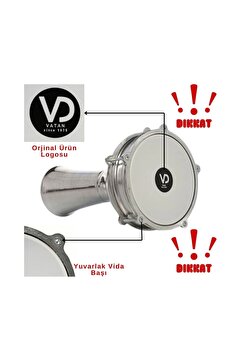 Vatan 104AL - Alüminyum Klasik Düz Darbuka 4 Numara