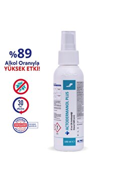 Actodermanol ® Plus 100 ml | El Ve Cilt Antiseptiği %89 (V/V) Etanol