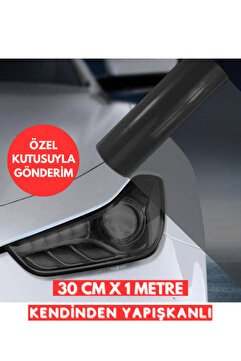 AUTOFOLYO Açık Siyah Far Folyosu 30 Cm X 1 Metre Far Kaplama Filmi