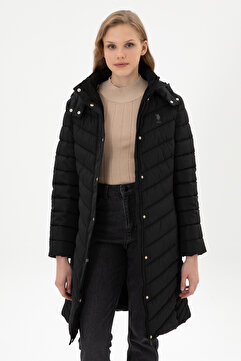 U.S. Polo Assn. Kadın Siyah Kaban 50312015-VR046