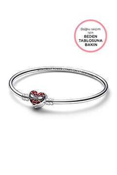 Pandora Moments Marvel Örümcek Adam Maske Klipsli Bangle Bileklik