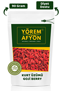 Gülçehre Doğanın Kırmızı Mucizesi Kadim Gençlik Sırrı Doğal Gojiberry, Kurt Üzümü {Lycium Barbarum} | 90Gr.