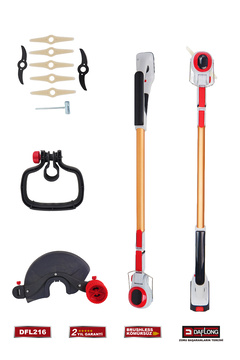 Daflong PROFESYONEL DİJİTAL EKRANLI KÖMÜRSÜZ ÇİM BİÇME MAKİNASI DFL-216