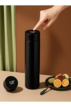 Vivien Home Siyah Dijital Sıcaklık Göstergeli Termos 500ml