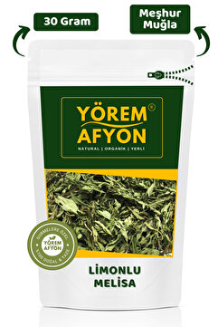 Gülçehre Yörem Afyon Meşhur Muğla Yeni Mahsul Güneşte Kurutulmuş Yaprak Limonlu Melisa Arı Otu | 30gr.