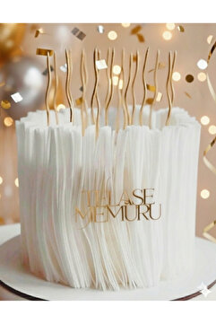 telaşe memuru Hazır Kesilmiş Yenilebilir Yan Pasta Şeriti - Pasta Süsü Yenilebilir Kağıt (3×21 ölçü) 25 Adet